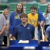 Wall Hawks Emmett Marlatt (Left), Brylan White (Middle), and Briggs Jones (Right) sign to play at the next level.