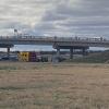 Pickup Slams into Highway Bridge Pillar