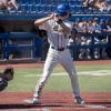 Brett Smajstrla stands in the batter's box for Angelo State during the 2025 season.