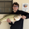 Gunner Routh reeled in a 9.9-pound largemouth bass on Sunday, March 9, breaking the previous record of 7.6 pounds set in 2010 by Dani Watson.