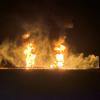 Authorities are investigating a pipeline explosion and tank battery fire that erupted late Wednesday near Highway 285 and County Road 436, close to Orla in Reeves County.