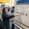 YooJin Choi discussing her research poster at ASU's Undergraduate Research Symposium