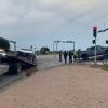 Pickup Truck Collision Snarls Traffic Near Walmart on S. Bryant