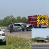 A major two-vehicle crash shut down both lanes of FM 2288 near Bison Trail on May 22, 2025. 