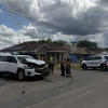 A woman who disregarded a stop sign caused a crash in a residential area Wednesday afternoon.
