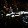 The overturned pickup in the South Llano River with 5 illegal migrants and the human trafficker as first responders attempted to rescue them in Oct. 2022.
