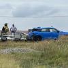 A crash near the intersection of US Highway 277 and Old Ballinger Highway on Thursday took out a train crossing signal.