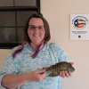 A San Angelo woman has submitted her catch of a Rio Grande cichlid for the pending waterbody record at Spring Creek near Mertzon.