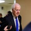 U.S. Sen. John Cornyn in the basement of the U.S. Capitol in Washington on Thursday, July 31, 2025.
