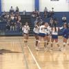 The Lake View Maidens celebrate a point against Bronte on Friday, Aug. 22, 2025, at the Nita Vannoy Memorial Volleyball Tournament.
