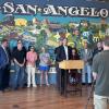 City of San Angelo Officials and August Pfluger at the San Angelo Chamber of Commerce