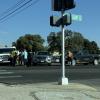 A crash in downtown San Angelo on Thursday morning resulted in one person being transported to the hospital.