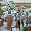 The Wall Hawks football team waits for the start of Friday's regional semifinal playoff game against Slaton on Friday, Nov. 28, 2025.