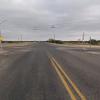 Looking north on TX-163 at the intersection of US-190 in Crockett County, Texas.