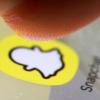 The Snapchat app icon on a smartphone in an illustration taken Oct. 27, 2025.