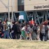 A large group of students from Central High School left campus Tuesday to protest against ICE deportations during a demonstration in downtown San Angelo.