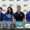 Wall Hawks' Gage Reichenau and his family at his signing day at Wall High School