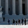 Family members of Rodney Reed walk to the Supreme Court in Washington, D.C., on Oct. 11, 2022.