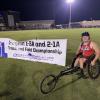 Coahoma sophomore Kohen Grantom set the national record in the 400-meter wheelchair race Saturday at the Class 3A Region I track and field meet at Abilene Christian University’s Elmer Gray Stadium.