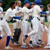 The Angelo State baseball team was no-hit but still found a way to win Thursday in the quarterfinal round of the Lone Star Conference Championships.