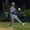 Angelo State's Isaac Godard celebrates after recording an out against UT Tyler at the regional tournament Friday, May 15, 2026.