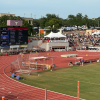 A view of the track at Mike A. Myers Stadium during the 2026 UIL Track and Field State Meet in Austin.