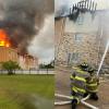 Lightning strike sparks major fire at Brady hotel