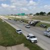 A person was reportedly hit on the Houston Harte Expressway on Tuesday morning, shutting down westbound traffic near the Main Street bridge.