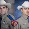Texas Department of Public Safety Highway Patrol Troopers Kurt Kelm, left, and Sergio Romero.