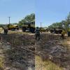 Dove Creek Volunteers Contain Grass Fire on U.S. 67 South