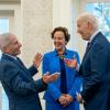 Dr. Anthony Fauci shares a laugh with President Joe Biden.