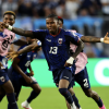 Cape Verde celebrates a goal during the 2026 World Cup.