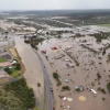 Drone video shows Ozona flooding on July 17, 2026.