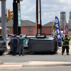 A rollover crash Tuesday afternoon has shut down traffic on North Bryant Boulevard.