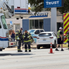 A crash Tuesday afternoon backed up traffic at a busy San Angelo intersection during lunch hour.
