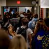 Students walk through the hallway at Lago Vista High School on Sept. 9, 2025 in Lago Vista.