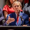 Gov. Greg Abbott speaks during a news conference at the Governor’s Mansion in Austin on Aug. 10, 2026.