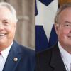 State Rep Drew Darby (L); Railroad Commissioner Wayne Christian (R)