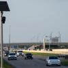 A Flock camera records drivers on the Texas 288 feeder road in Pearland on Aug. 23, 2026.