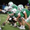 The Wall Hawks' offensive line prepares to block against Ozona on Friday, Sept. 18, 2026.