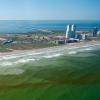 Red tide visible in the water near South Padre Island in October 2009.