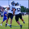 TLCA San Angelo's Collin Soto (52) and Jonah Munoz (3) celebrate during a win over Winters on Sept. 10, 2026.