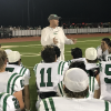 Wall head coach Craig Slaughter talks to his team after the Hawks' 49-13 win over Jim Ned on Friday, Sept. 11, 2026, in Tuscola.