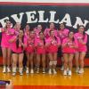 The Lake View Maidens volleyball team celebrates after earning a trip to the playoffs Tuesday, Oct. 20, 2026.