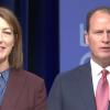 Democrat Claire Reynolds and Republican Rep. August Pfluger squared off in a debate on Oct 5, 2026.