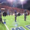 The San Angelo Lake View High School band competes during the 2025 Concho Classic Marching Festival at San Angelo Stadium.