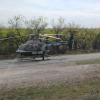 Airmed 1 transports the victim to Shannon Medical Center on Apr. 18, 2014. (LIVE! Photo/Joe Hyde)