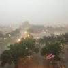 Rain and bad weather in San Angelo, as seen from the San Angelo LIVE! Offices downtown. (LIVE! Photo/Joe Hyde)