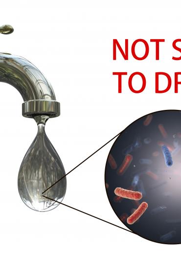 Water not safe to drink 