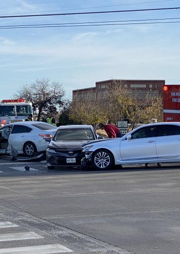 Three-Car Crash on Knickerbocker Road 